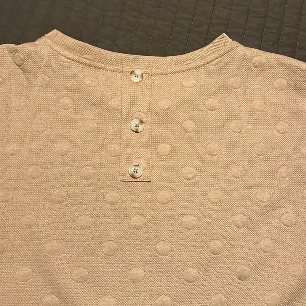 Blu Pepper ladies size Large 2 piece top and shorts Swiss dot pattern - Picture 5 of 9